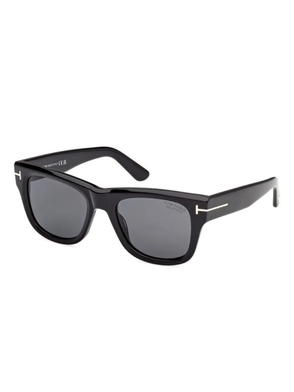TOM FORD Eyewear Zonnebril met rechthoekig montuur - Zwart