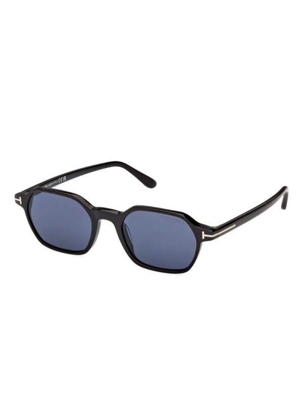 TOM FORD Eyewear Zonnebril met geometrisch montuur - Zwart