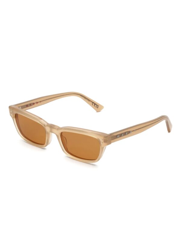 Marni Eyewear Floosa zonnebril met rechthoekig montuur - Bruin