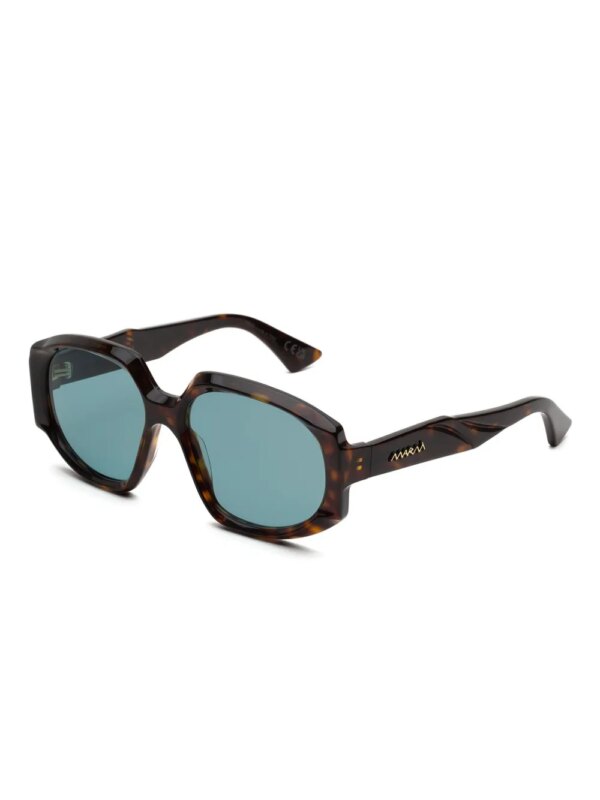Marni Eyewear Arithiel zonnebril met rond montuur - Bruin