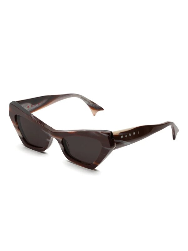 Marni Eyewear Zelaryth zonnebril met cat-eye montuur - Bruin