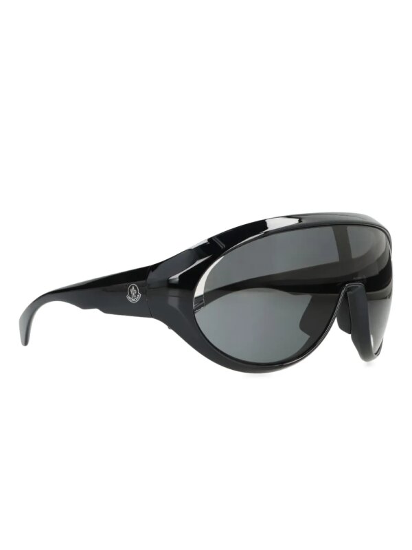 Moncler Eyewear Zonnebril met logodetail - Zwart