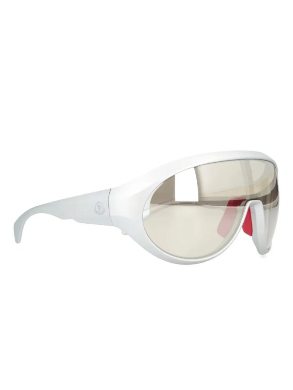 Moncler Eyewear Zonnebril met logodetail - Wit