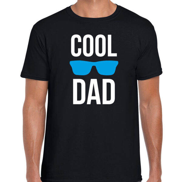 Cool dad t-shirt zwart voor heren - vaderdag cadeau shirt papa