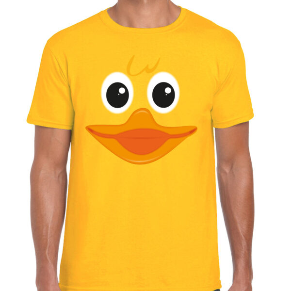 BD Verkleed T-shirt voor heren - badeend - geel - themafeest/Carnaval