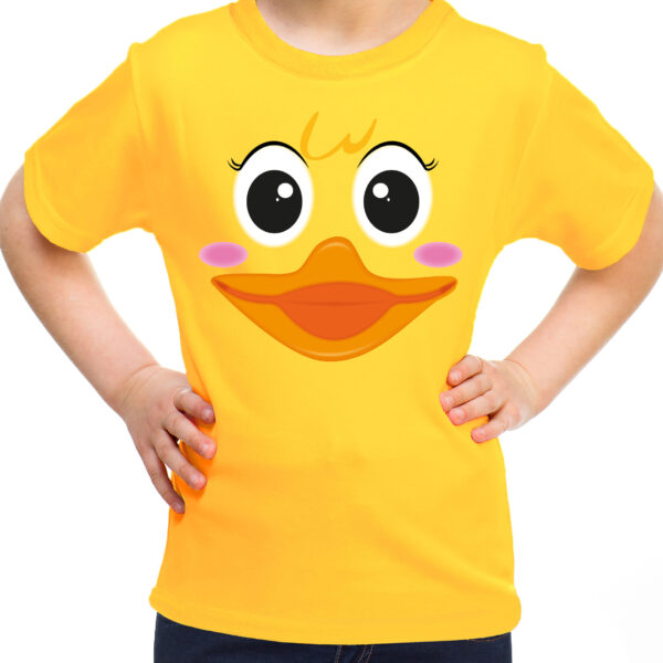BD Verkleed T-shirt voor meisjes - badeendje Girly - geel - Carnaval