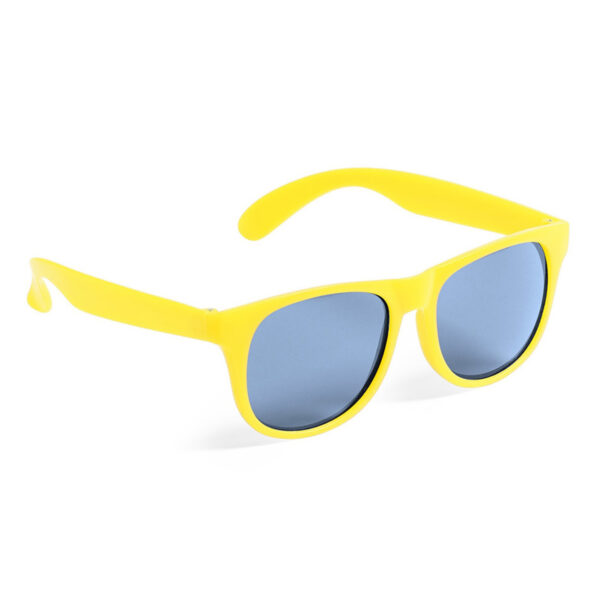 Party zonnebril - geel - kunststof - UV400 - verkleedbril voor volwassenen