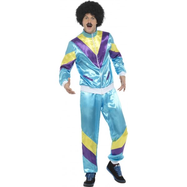 Jaren 80 trainingspak - polyester - verkleedkleding - voor heren