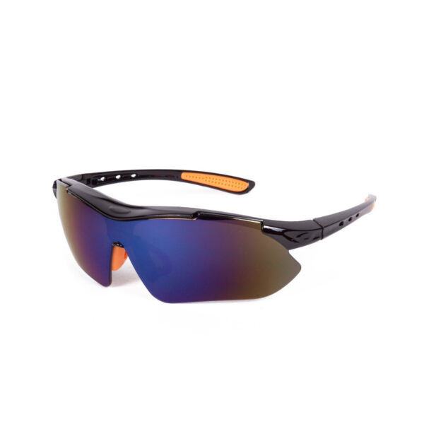 Hofftech Sport Zonnebril - zwart/oranje - UVA/UVB bescherming