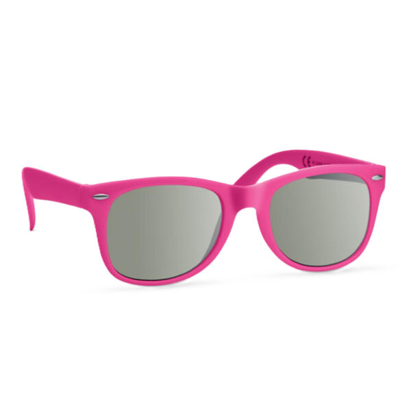 Party Zonnebril - fuchsia roze - hip design - volwassenen - carnaval/ verkleed