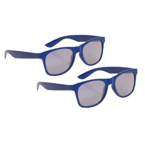 4x stuks blauwe kinder zonnebril