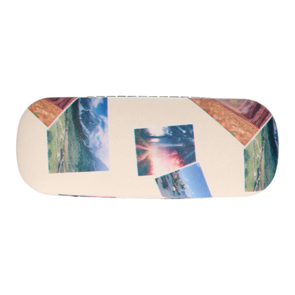Concorde Brillenkoker/brillen opberghoes Holiday - hard kunststof - creme wit - zonnebril hoes
