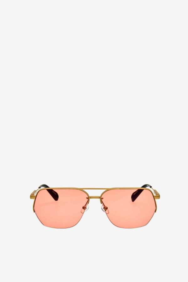 Jacquemus zonnebril Aviador JAC67C5SUN brown