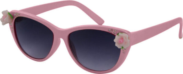 Kool-KidZ Kinder Zonnebril met Roosjes Roze